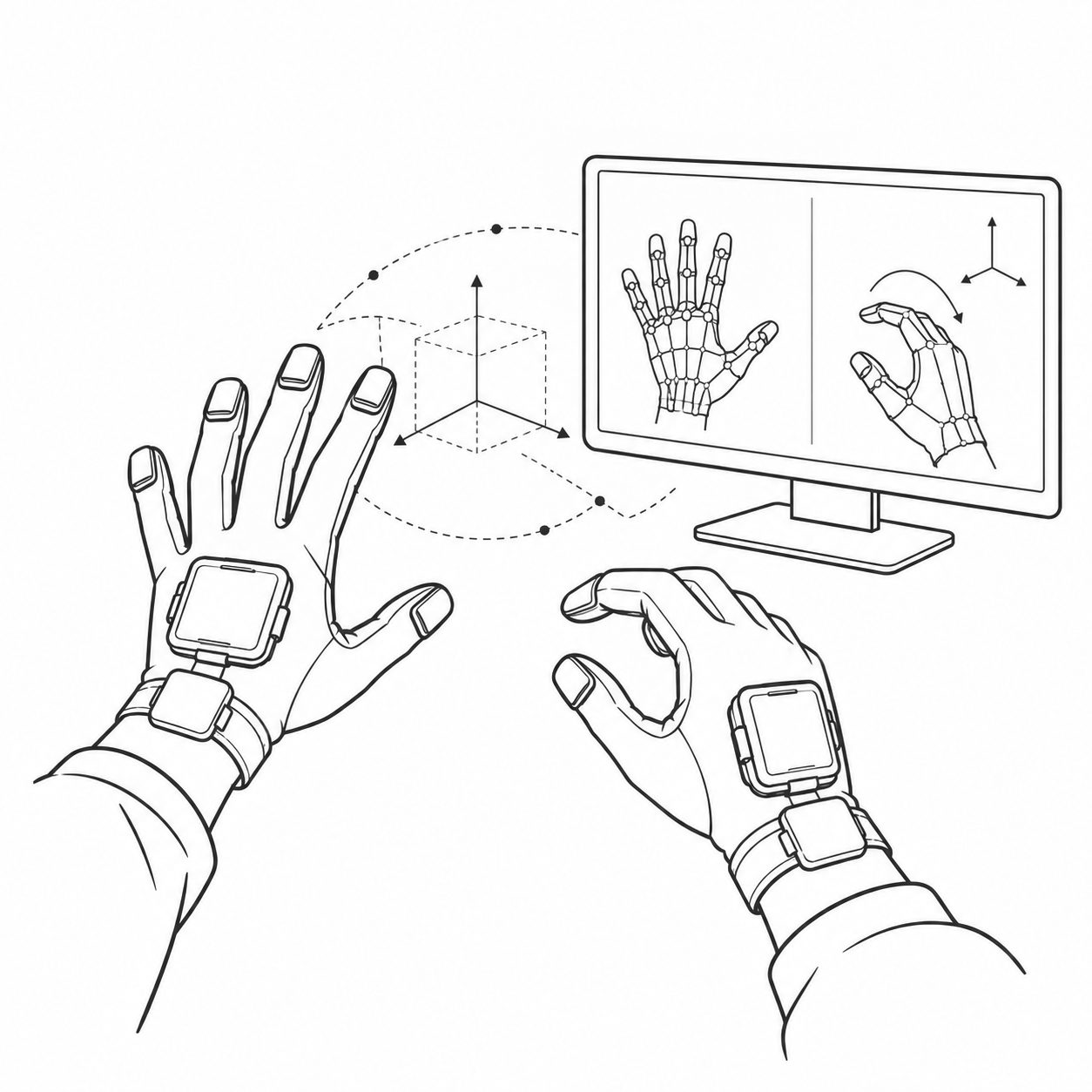 High-precision spatial positioning — 6-DOF fingertip tracking