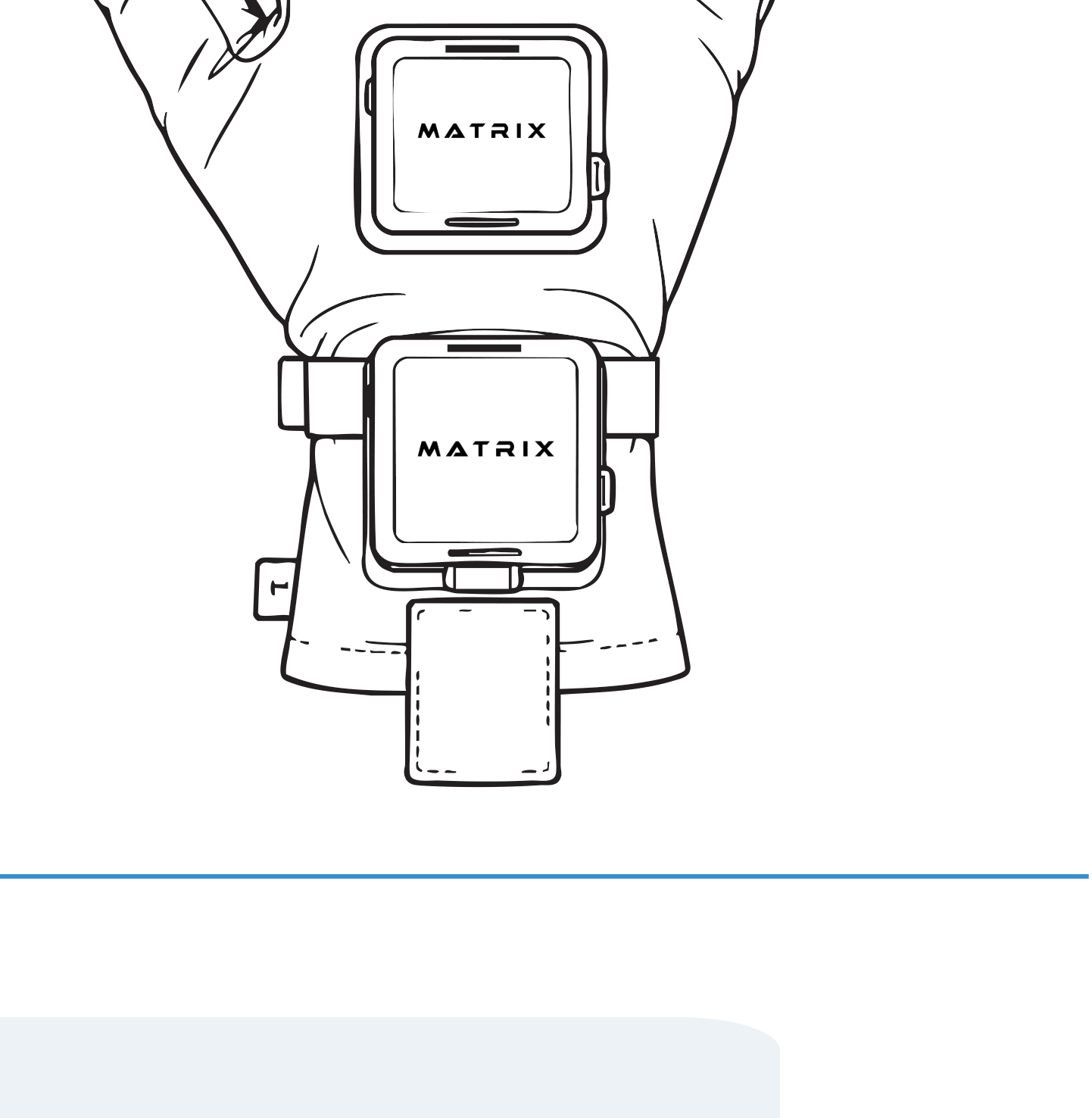 T-Tex X1 + EMF glove with MATRIX module — line drawing